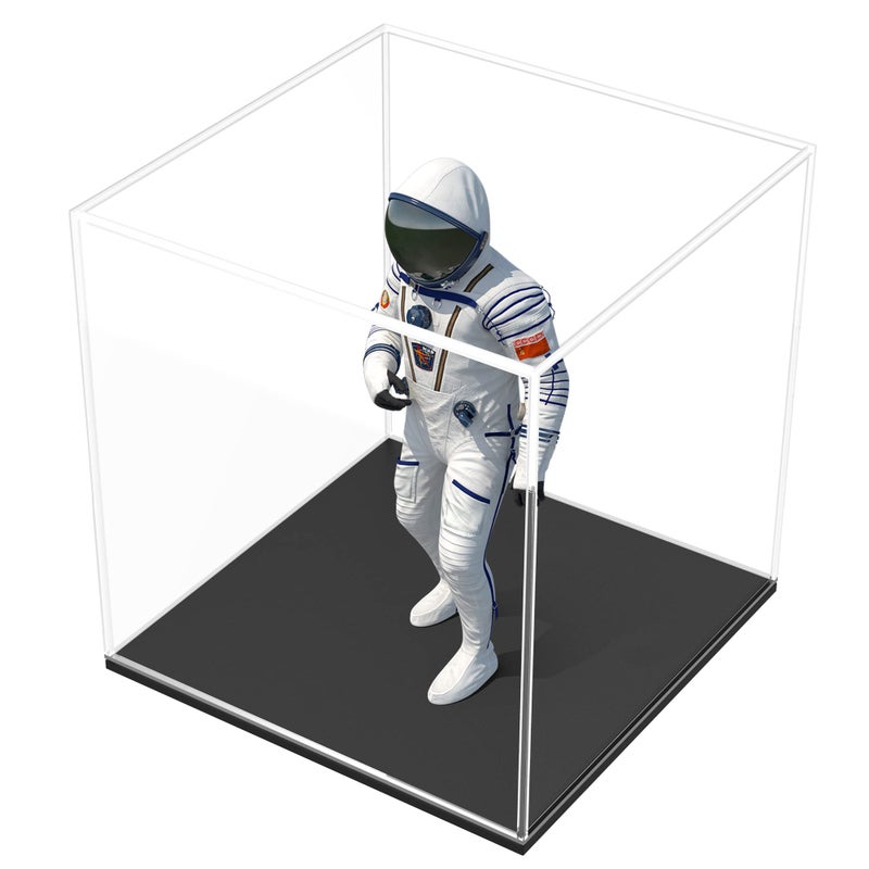 SVENJBB Acrylic Display Case, 5x5x5 Inch Clear Acrylic Boxes for Display, Self-Assembly Display Cases for Collectibles, Toys and Sport Goods - Image 1
